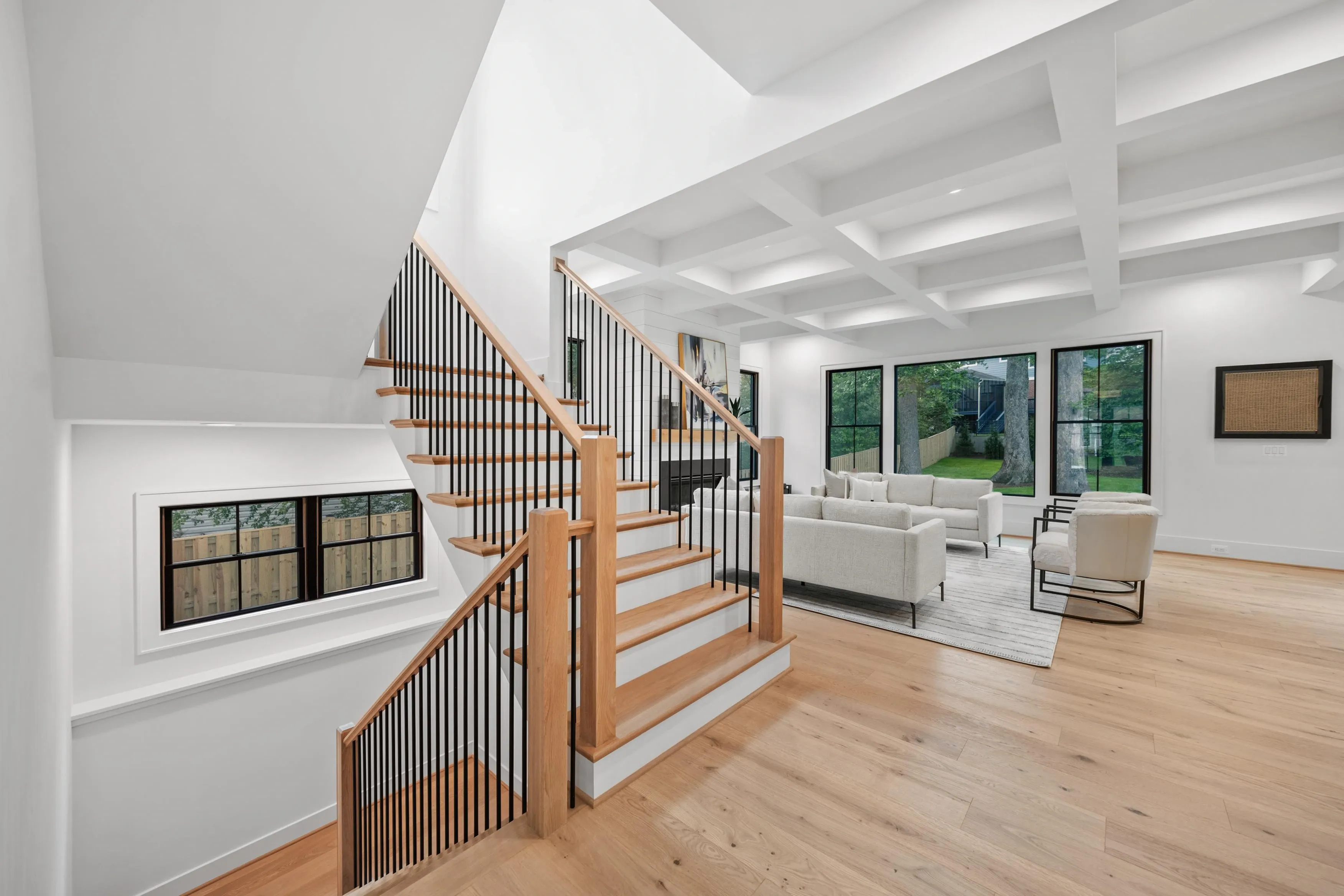 Living room real estate photography — Arlington