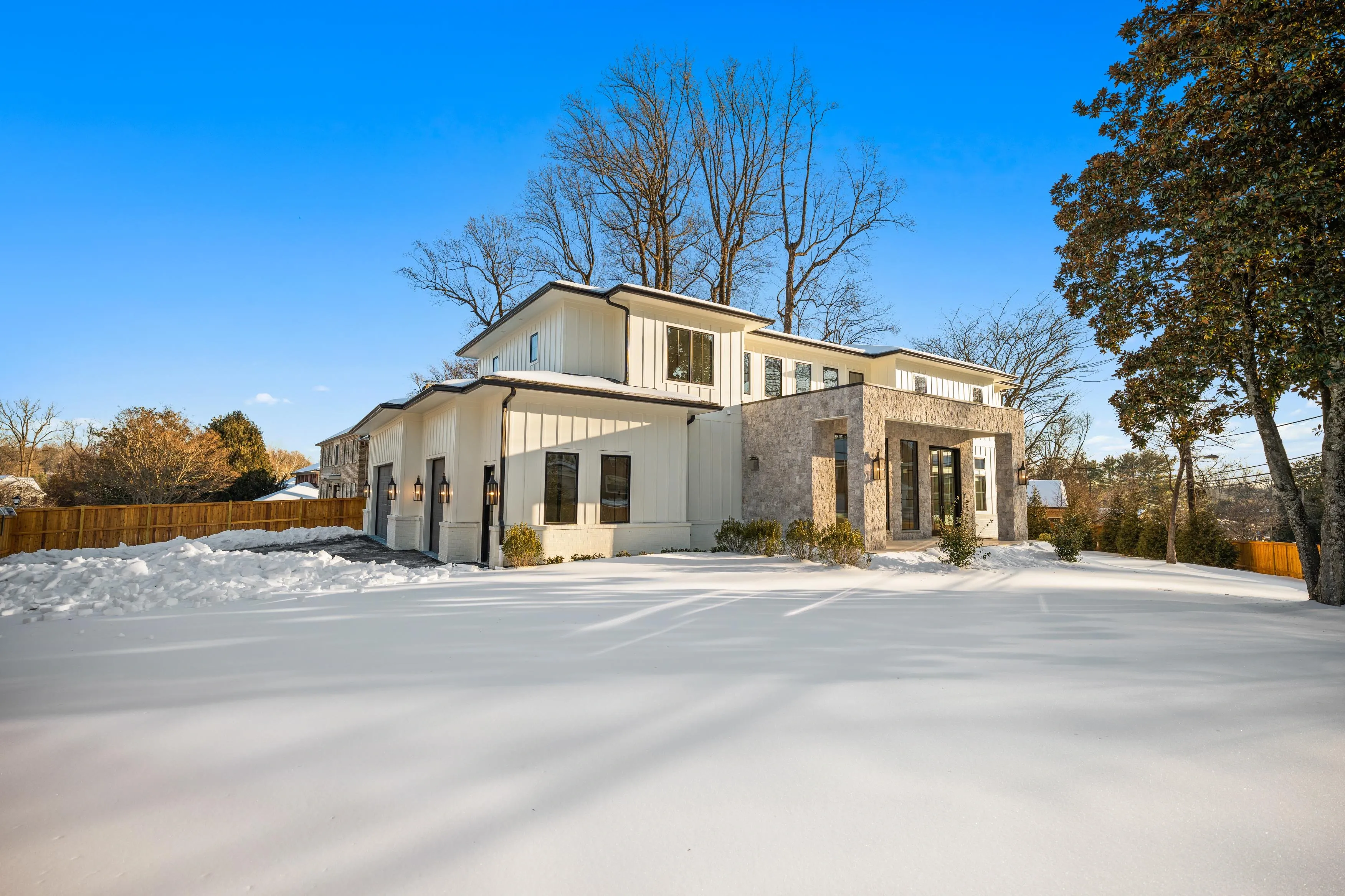 Luxury home exterior photography in Bethesda, MD