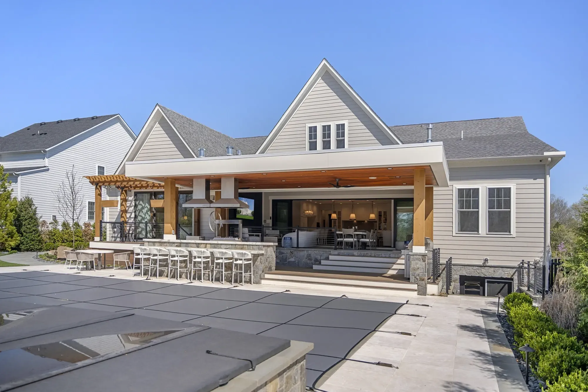 Gourmet kitchen with island — Silver Spring property photography