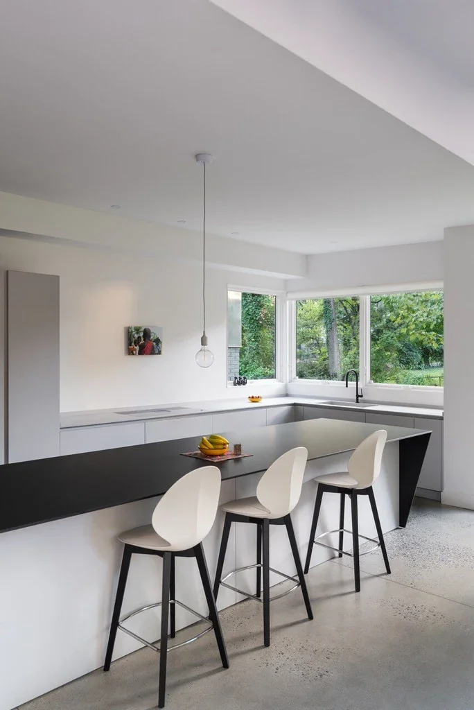 Modern eco house detail — editorial photography of sustainable architecture