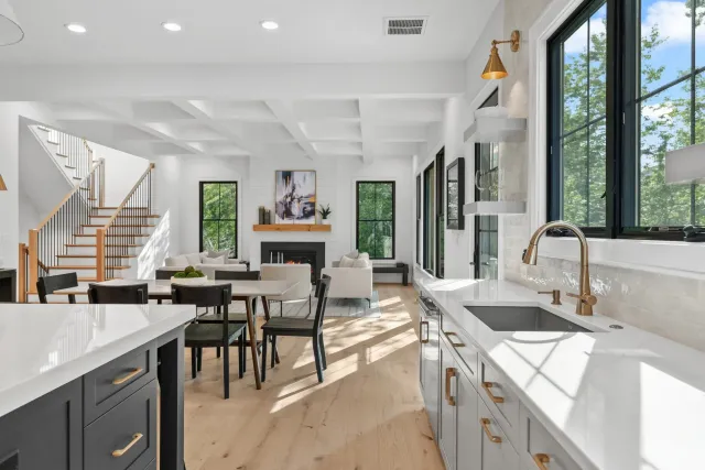 Professional real estate photography showcasing a bright, modern home interior