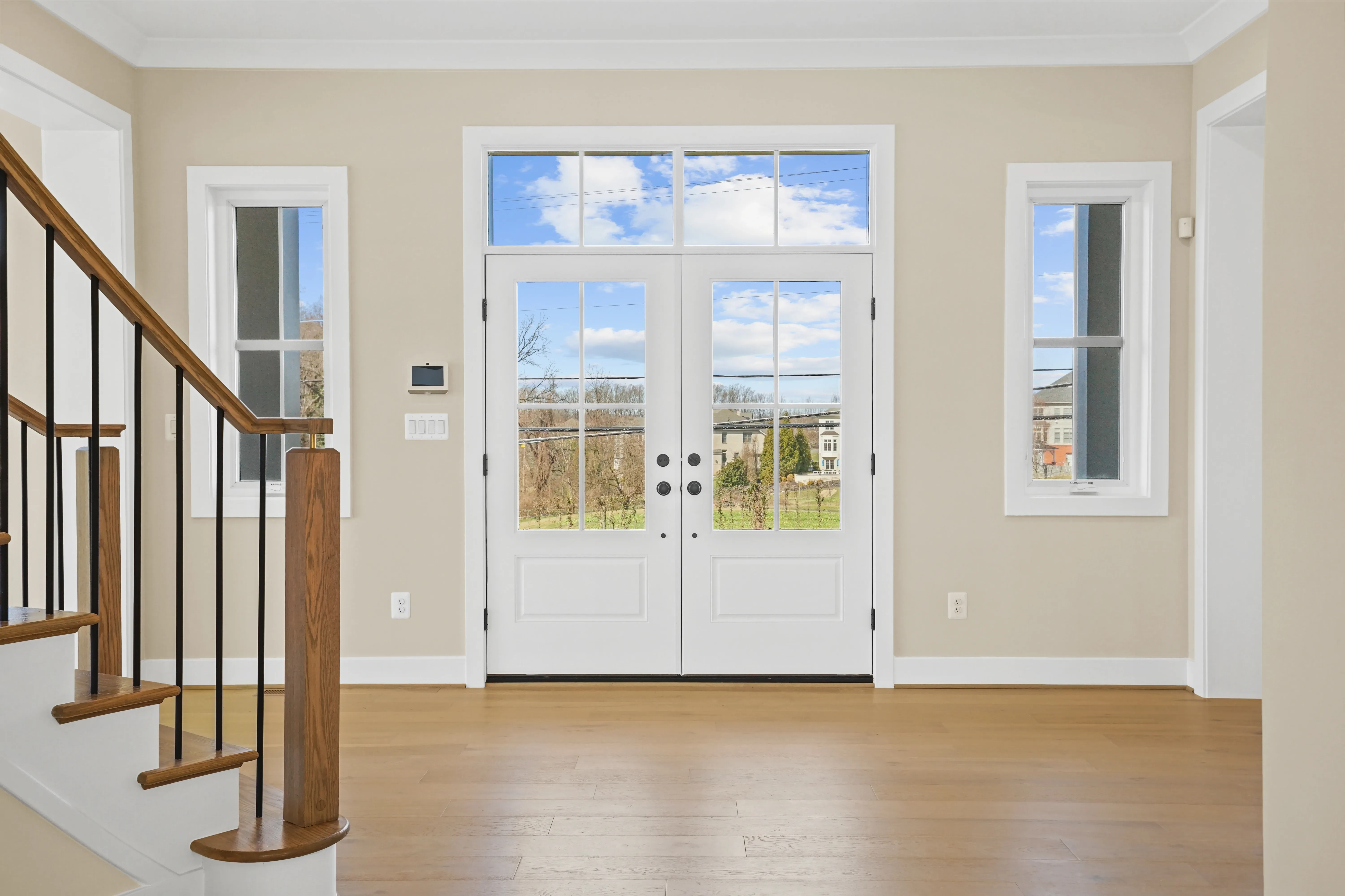Twilight exterior — luxury home in McLean, VA